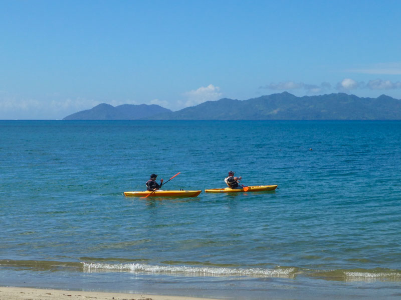 Matt Kayaking in the shallow waters