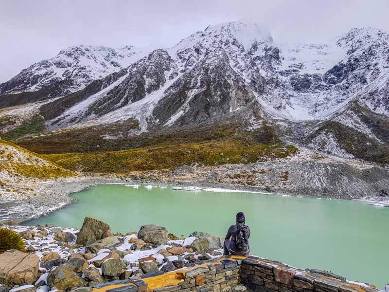 You can stay at the Lookout for Hooker Lake, or venture down to the waters edge