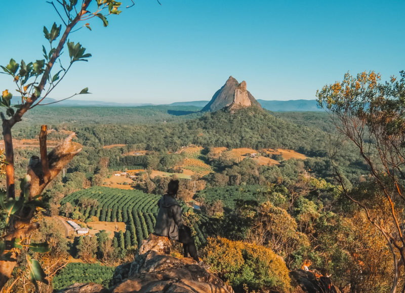 Views from the Mount Ngungun Summit Hike overlooking the Sunshine Coast Hinterland
