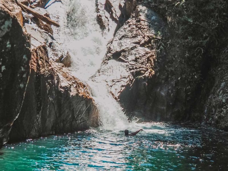 Aquarius Traveller enjoying the Finch Hatton Gorge swimming near Mackay