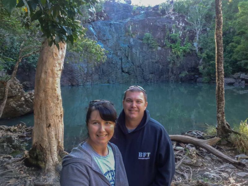 During the wintertime, Cedar Creek Falls doesn't have much Falls