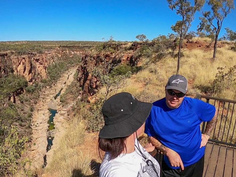 Aquarius Traveller at Porcupine Gorge Lookout Point Near Hughenden