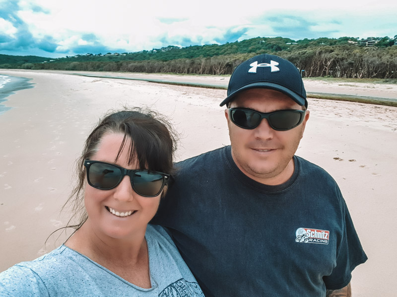 Aquarius Traveller on Home Beach, North Stradbroke Island