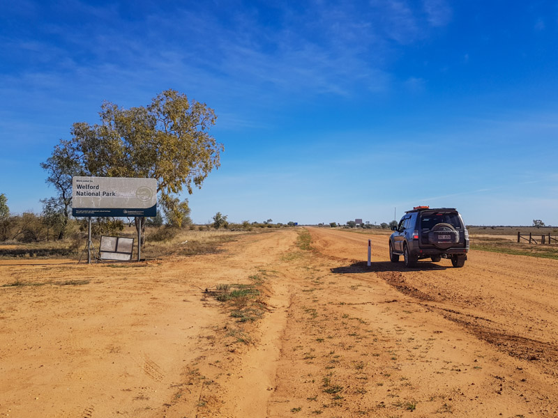 Entering the Welford National Park - Outback Queensland