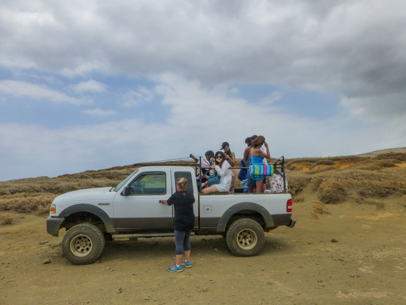 4WD vehicle that could drive you to Green Sand Beach