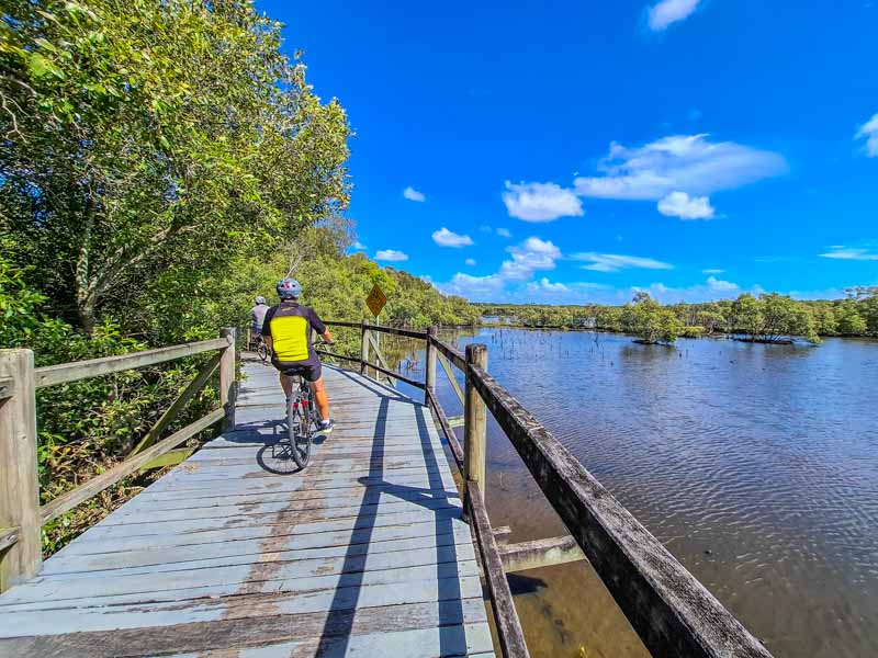 Boondall Wetlands Boardwalk in North Brisbane