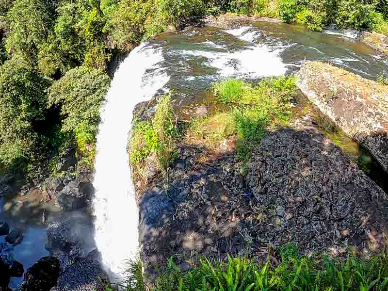 View of Zillie Falls from the lookout point at the top