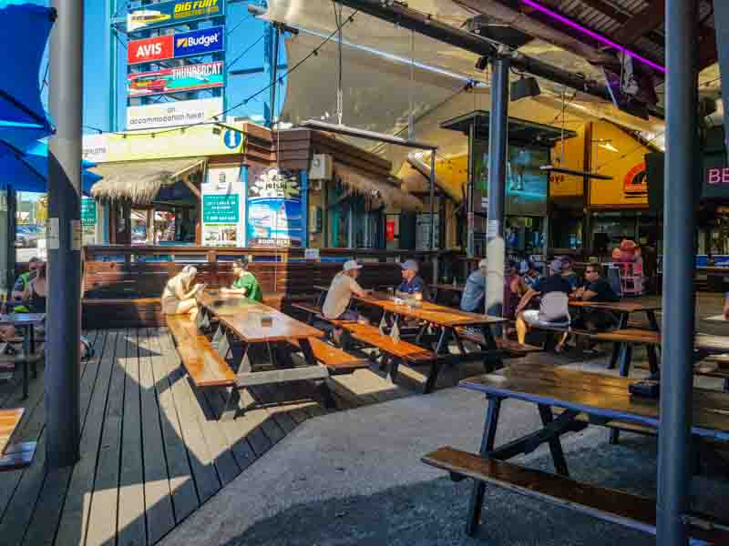 Magnums Beer garden drinking area