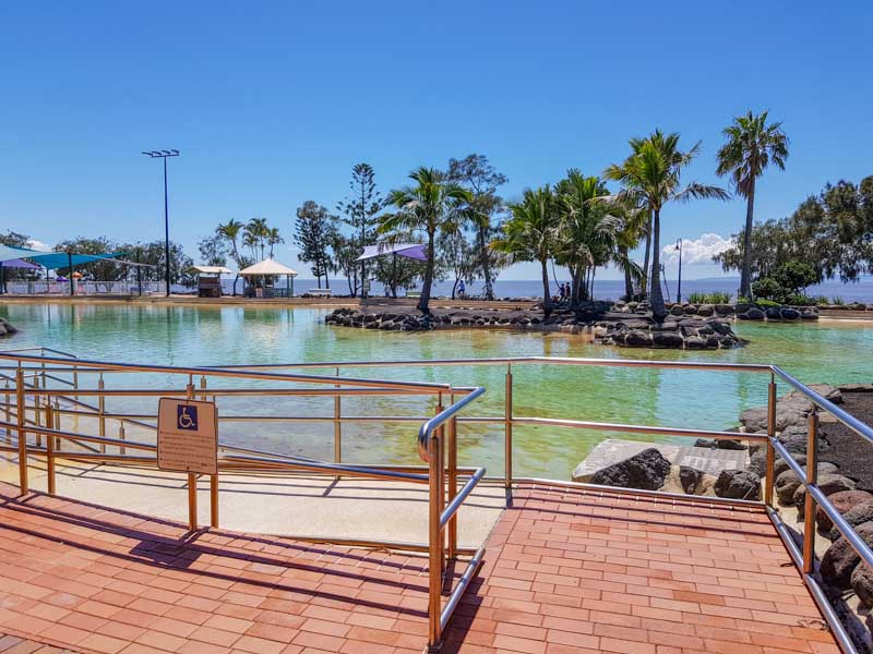 Settlement Cove Lagoon in Redcliffe easy Wheelchair Entry