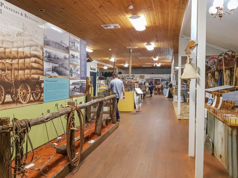 Walking through the Artesian Time Tunnel in Cunnamulla