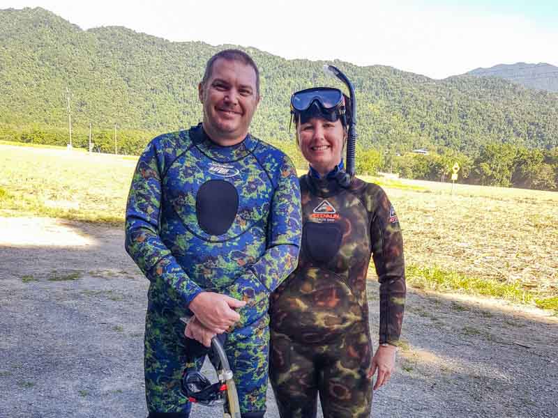 Chris & Matt suited up and ready for the tour