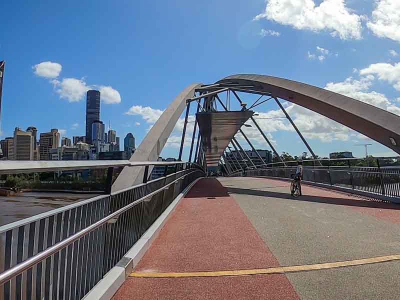 The Goodwill Bridge gets you from Southbank to the CBD, plus an attraction on it's own