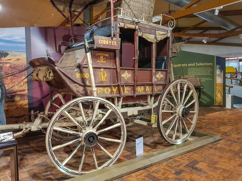 Old School Cobb & Co Mail Stage Coach
