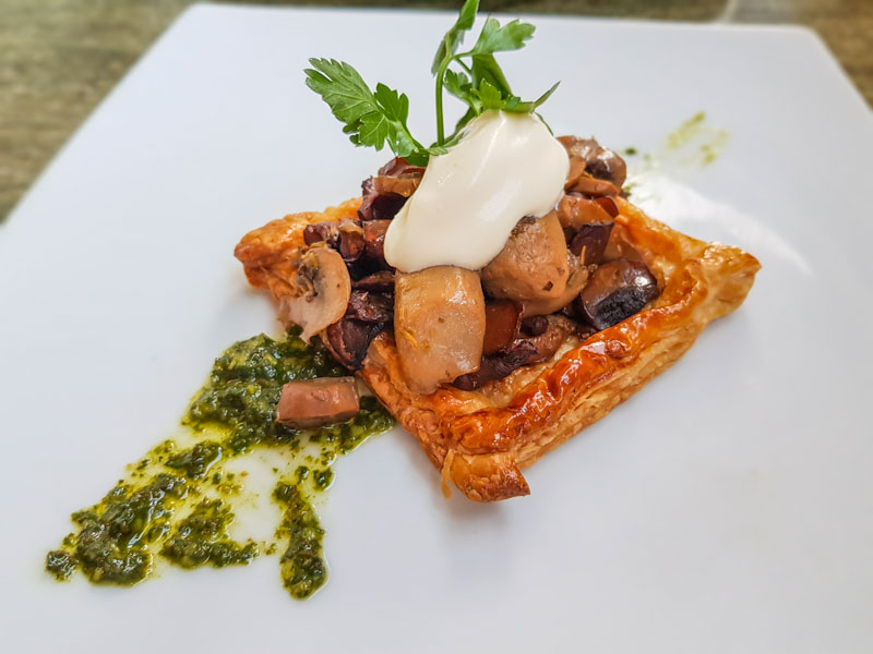 Culinary Mushroom and Pasty food Dish