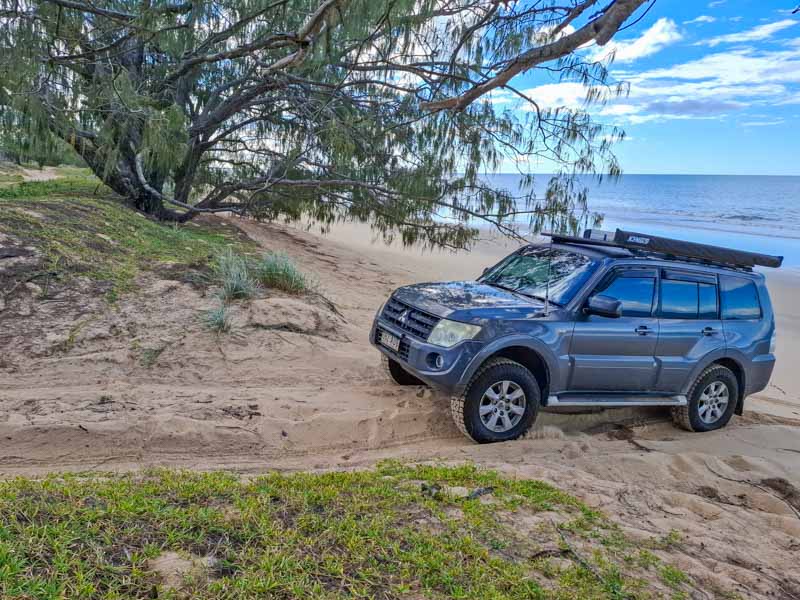 Beach access up the dunes to the campsites
