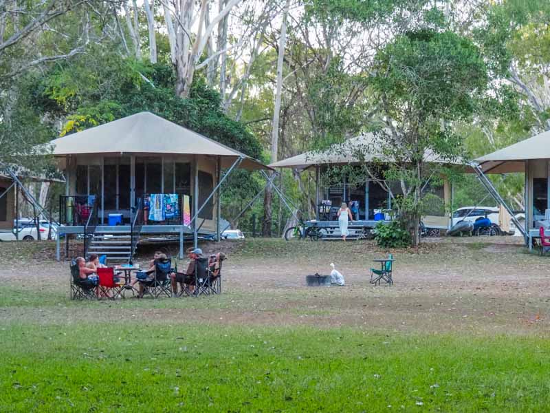 Glamping Tents at the Noosa Habitat Campgrounds