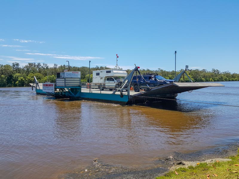 Catching the Noosa to Noosa North Shore Ferry Service on the Sunshine Coast