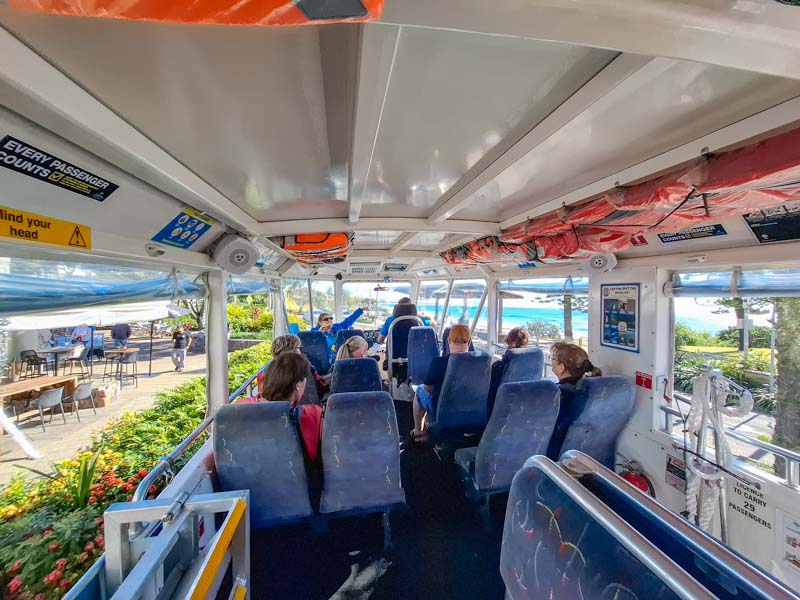 seating Inside the Aquaduck Boat
